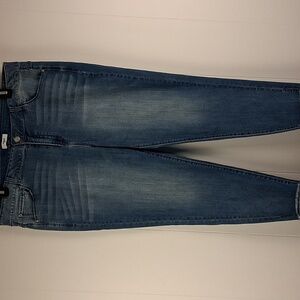 Kensie Cropped Capri Jeans high rise raw hem 20W
